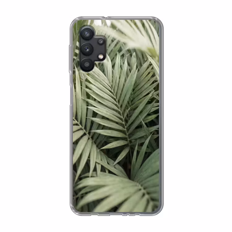 Plant - Palmbladeren - Natuur - Groen Telefoonhoesje Samsung Galaxy A32 5G klein -3d