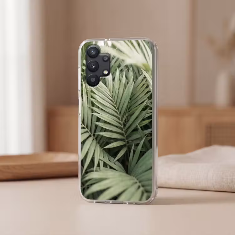 Plant - Palmbladeren - Natuur - Groen Telefoonhoesje Samsung Galaxy A32 5G klein -sfeer2