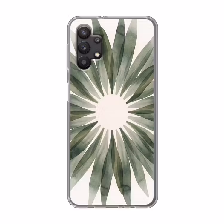 Planten - Abstract - Waterverf - Groen - Natuur Telefoonhoesje Samsung Galaxy A32 5G klein -3d