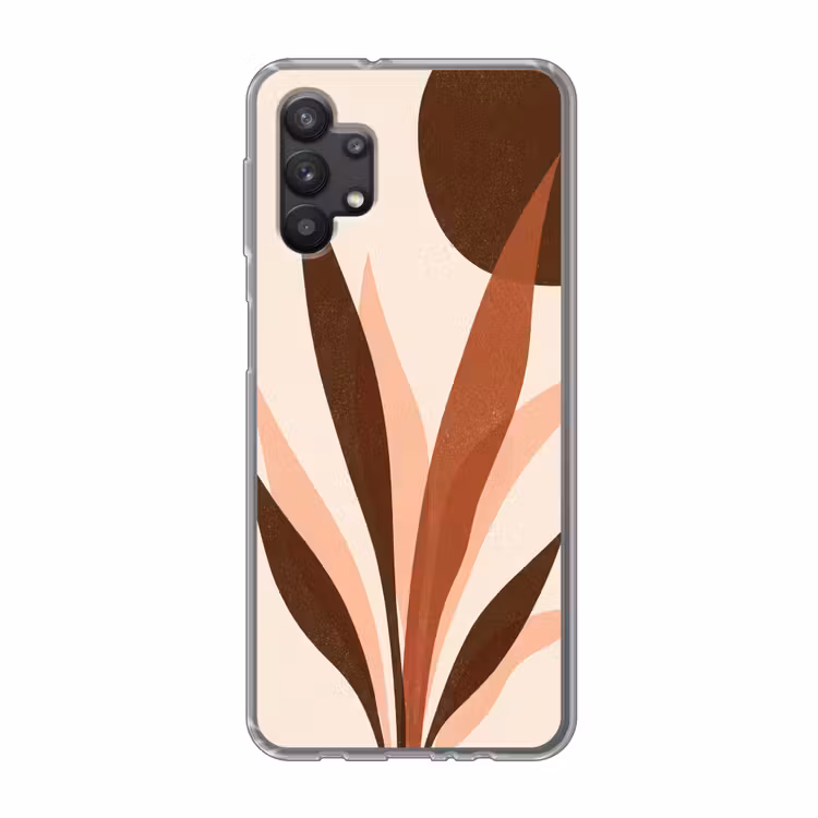 Planten - Abstract - Natuur - Bruin Telefoonhoesje Samsung Galaxy A32 5G klein -3d