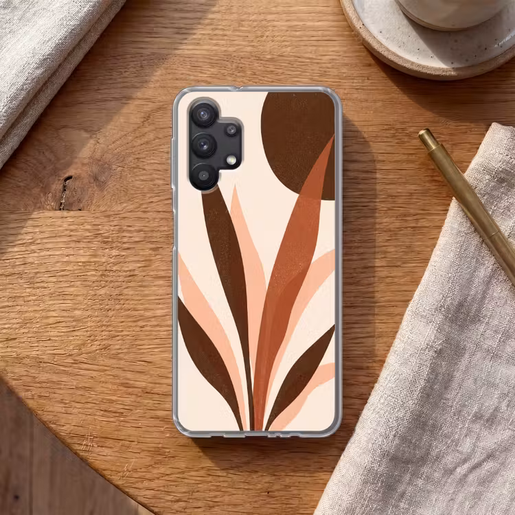 Planten - Abstract - Natuur - Bruin Telefoonhoesje Samsung Galaxy A32 5G klein -sfeer1