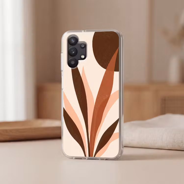 Planten - Abstract - Natuur - Bruin Telefoonhoesje Samsung Galaxy A32 5G klein -sfeer2