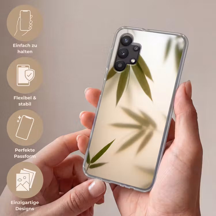Planten - Bladeren - Natuur - Groen Telefoonhoesje Samsung Galaxy A32 5G klein -sfeer3_DE