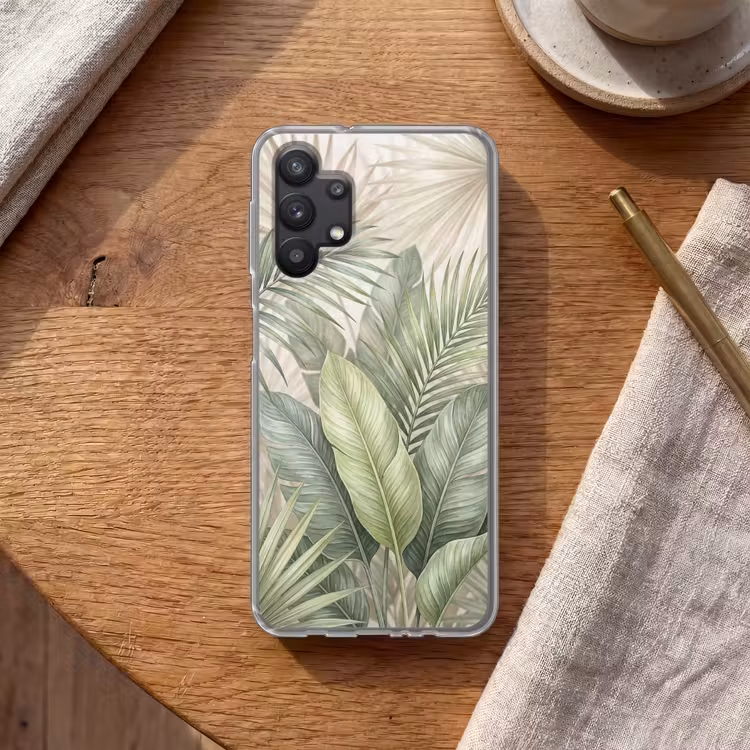 Planten - Tropisch - Bladeren - Groen - Natuur Telefoonhoesje Samsung Galaxy A32 5G klein -sfeer1