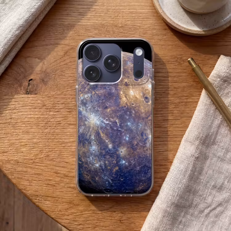 Handyhülle - Planet – Krater – Weltraum - Planeet - Kraters - Ruimte Telefoonhoesje iPhone 17 Pro klein