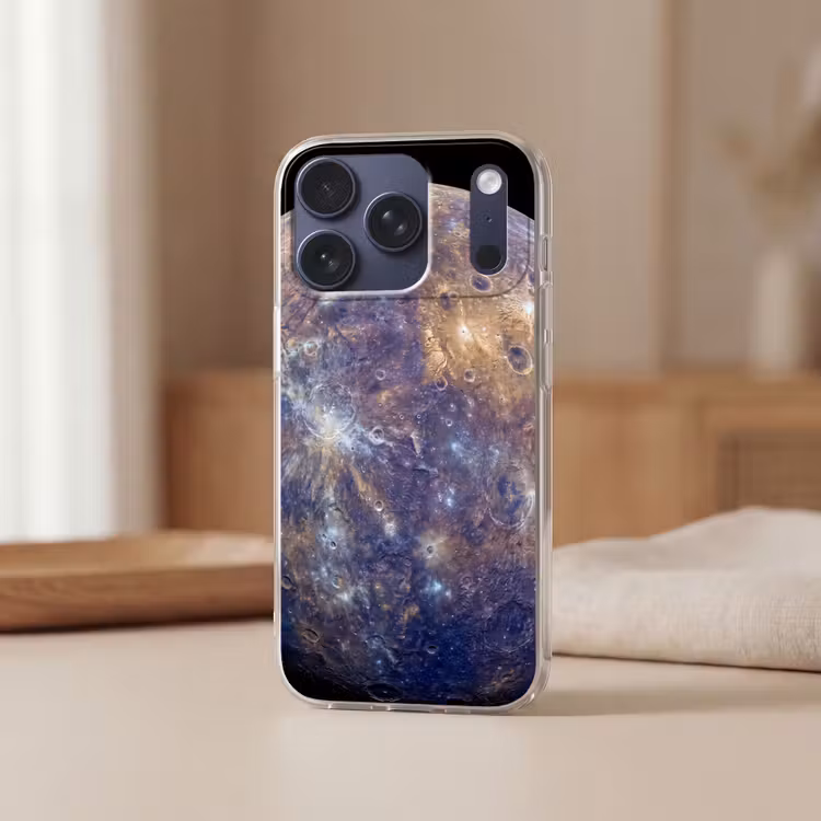 Handyhülle - Planet – Krater – Weltraum - Planeet - Kraters - Ruimte Telefoonhoesje iPhone 17 Pro klein