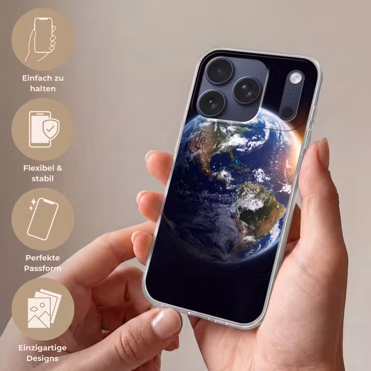 Handyhülle - Planet – Weltraum – Kosmos - Planeet - Ruimte - Kosmos Telefoonhoesje iPhone 17 Pro klein