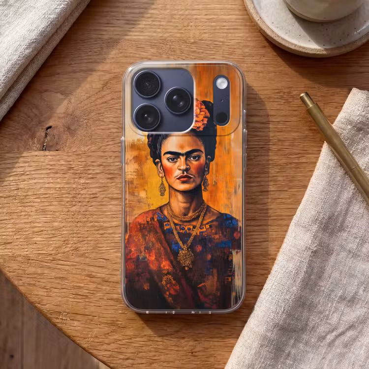 Portret - Sieraden - Schilderachtig Telefoonhoesje iPhone 17 Pro klein -sfeer1