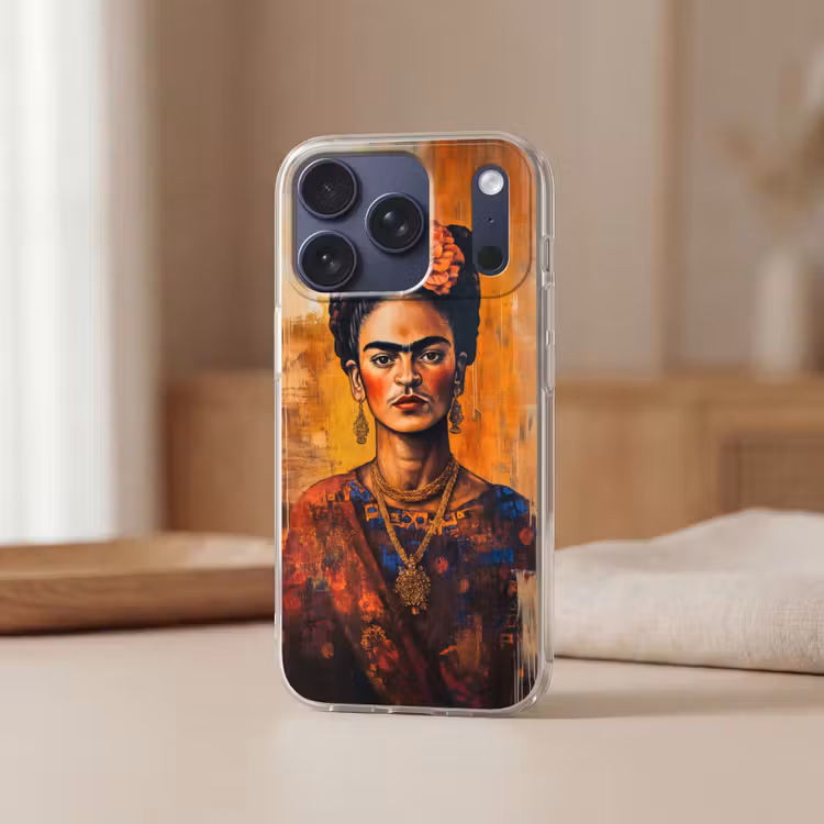 Portret - Sieraden - Schilderachtig Telefoonhoesje iPhone 17 Pro klein -sfeer2