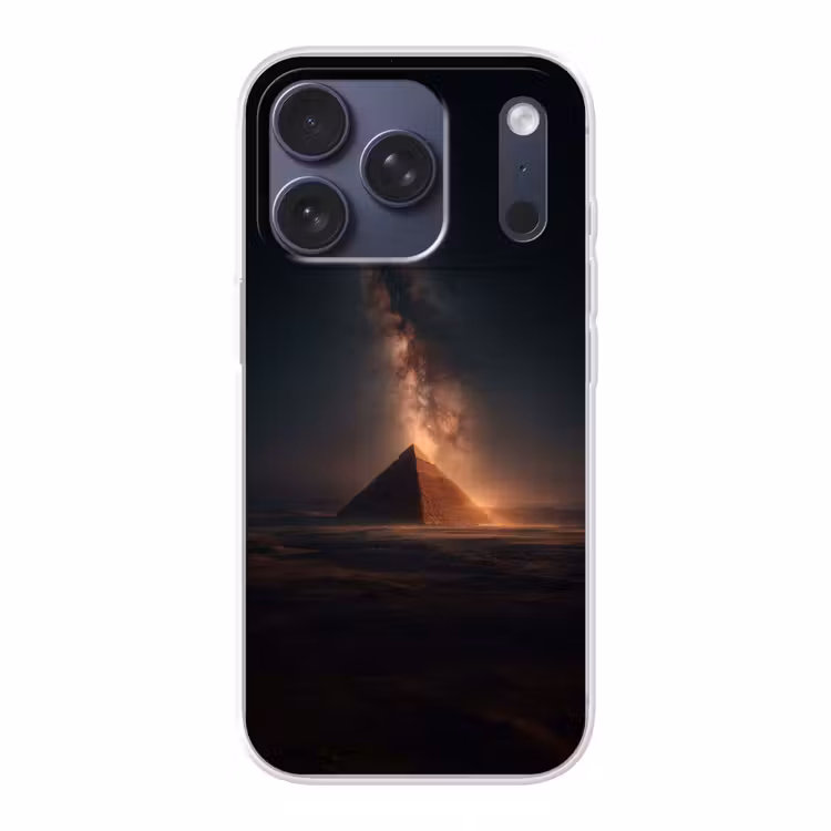 Piramide - Woestijn - Licht Telefoonhoesje iPhone 17 Pro klein -3d