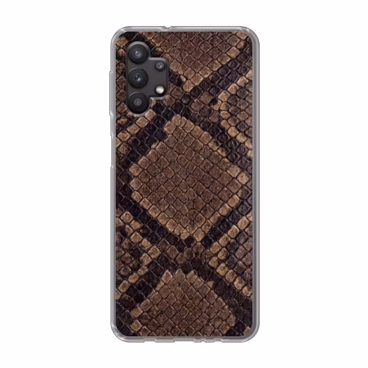 Python - Schubben - Brons Telefoonhoesje Samsung Galaxy A32 5G klein -3d