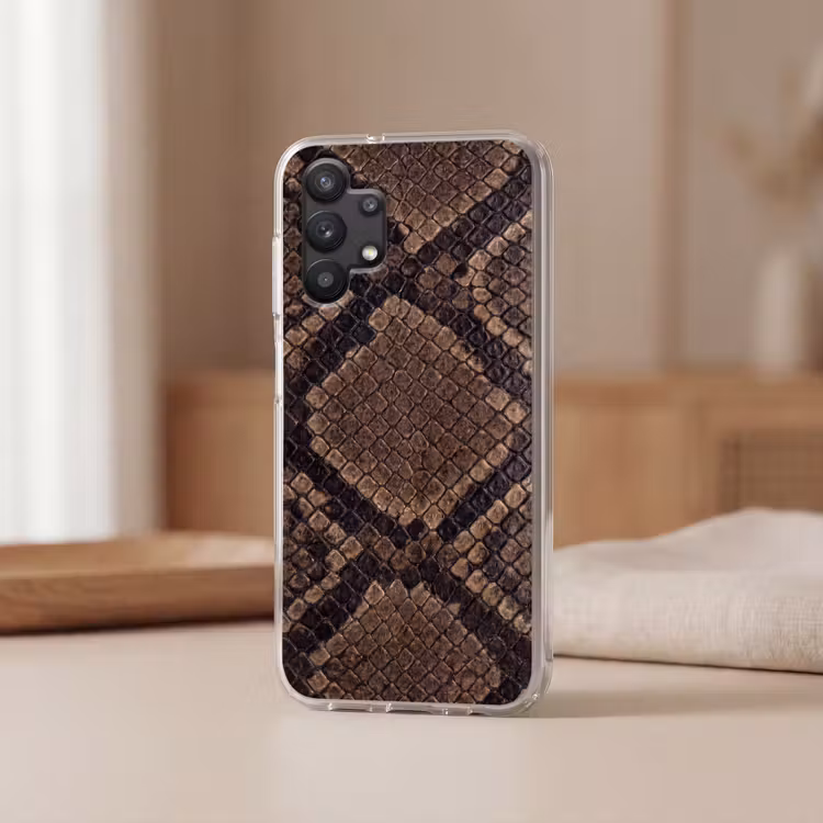 Python - Schubben - Brons Telefoonhoesje Samsung Galaxy A32 5G klein -sfeer2