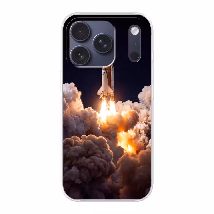 Handyhülle - Raumfahrzeug – Start – Sterne - Ruimtevaartuig - Lancering - Sterren Telefoonhoesje iPhone 17 Pro klein