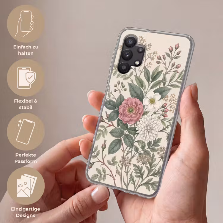 Romantisch - Design - Kleurrijk Telefoonhoesje Samsung Galaxy A32 5G klein -sfeer3_DE