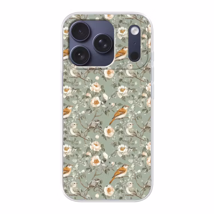 Roze - Vogels - Kleurrijk Telefoonhoesje iPhone 17 Pro klein 878 -3d