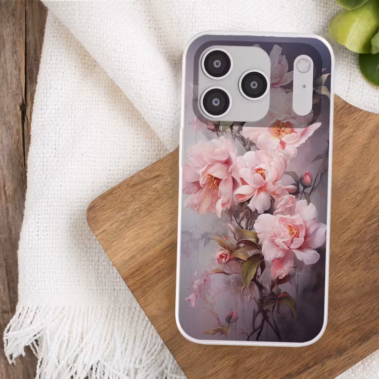 Rozen - Bloemen - Roze - Kunst - Watercolor Telefoonhoesje iPhone 17 Pro klein -sfeer1