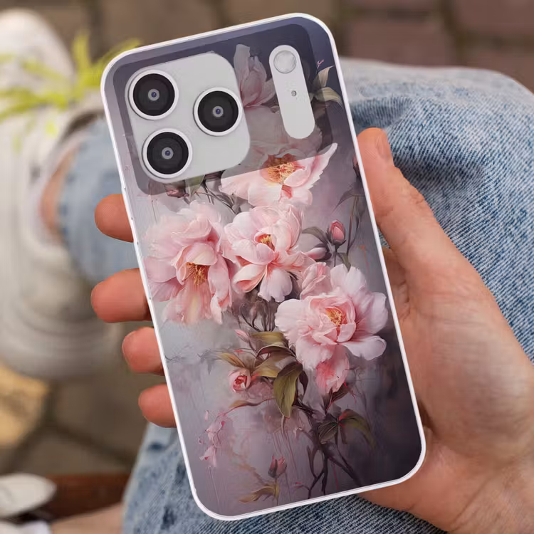 Rozen - Bloemen - Roze - Kunst - Watercolor Telefoonhoesje iPhone 17 Pro klein -sfeer2