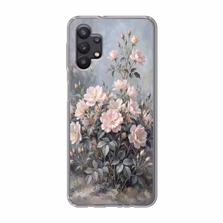 Rozen - Illustratie - Roze Telefoonhoesje Samsung Galaxy A32 5G klein -3d