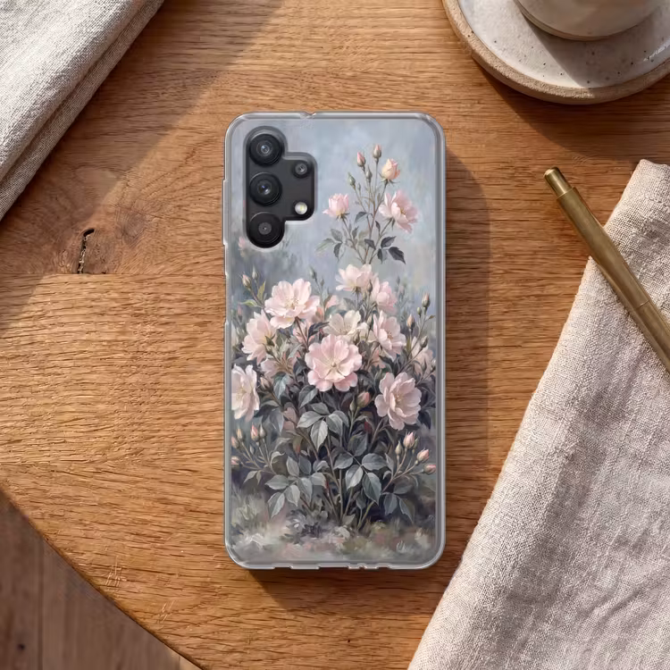 Rozen - Illustratie - Roze Telefoonhoesje Samsung Galaxy A32 5G klein -sfeer1