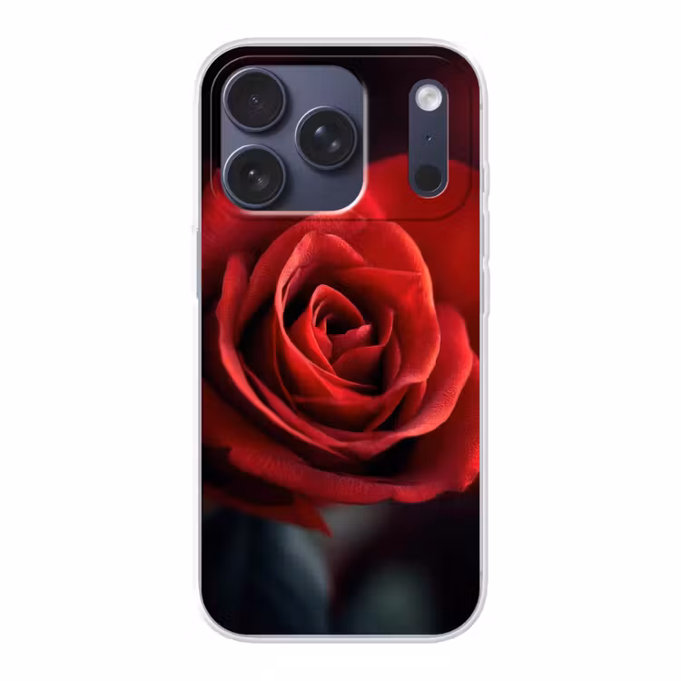 Rood - Roos - Romantisch Telefoonhoesje iPhone 17 Pro klein -3d