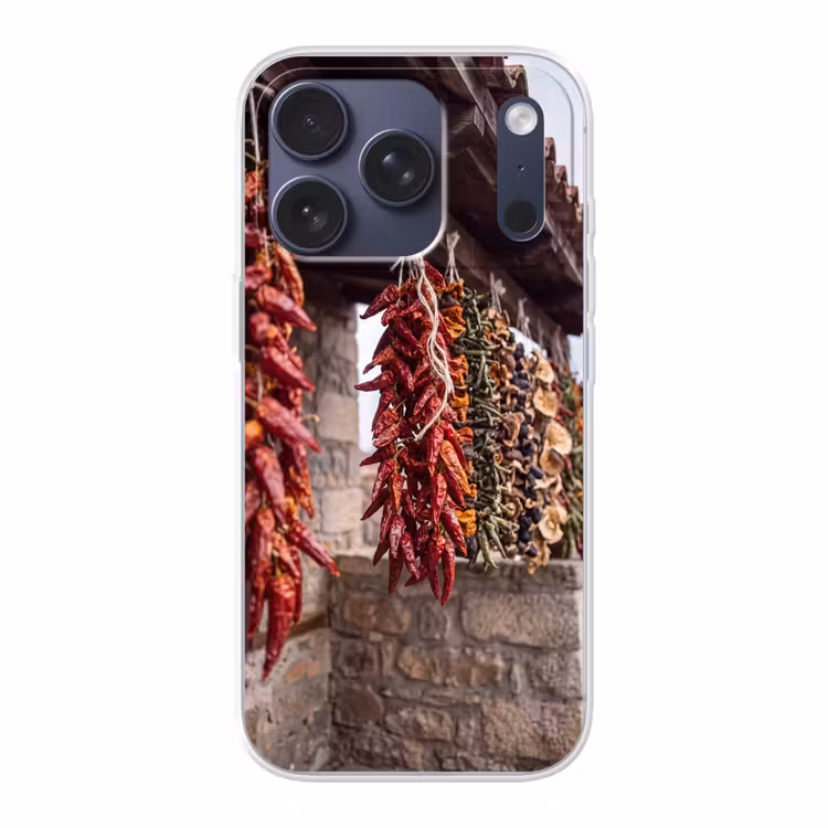 Handyhülle - Rote Chilischoten – Essen - Rode pepers - Eten Telefoonhoesje iPhone 17 Pro klein