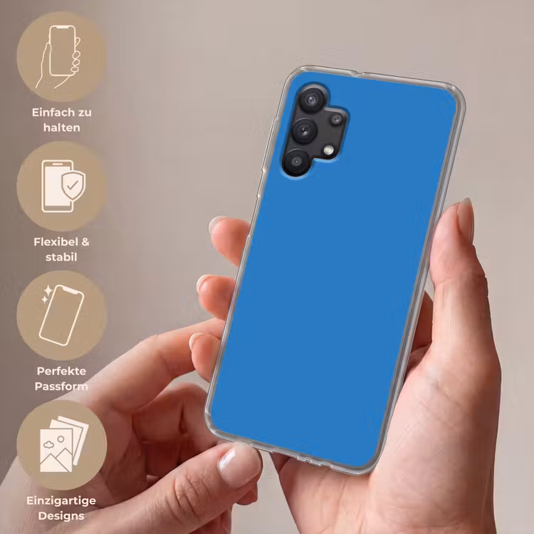 Royal - Blue - Blauw Telefoonhoesje Samsung Galaxy A32 5G klein 346 -sfeer3_DE