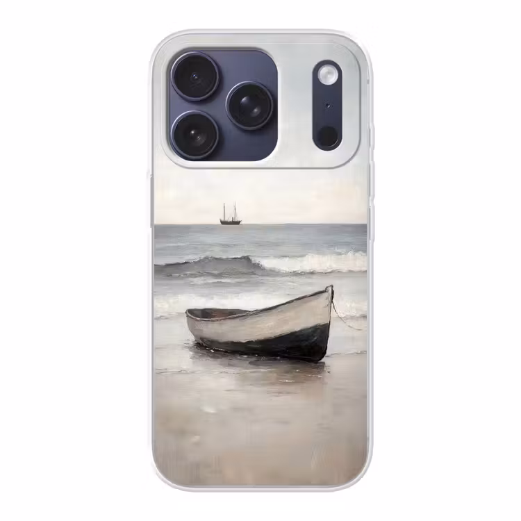 Roeiboot - Zee - Horizon Telefoonhoesje iPhone 17 Pro klein -3d