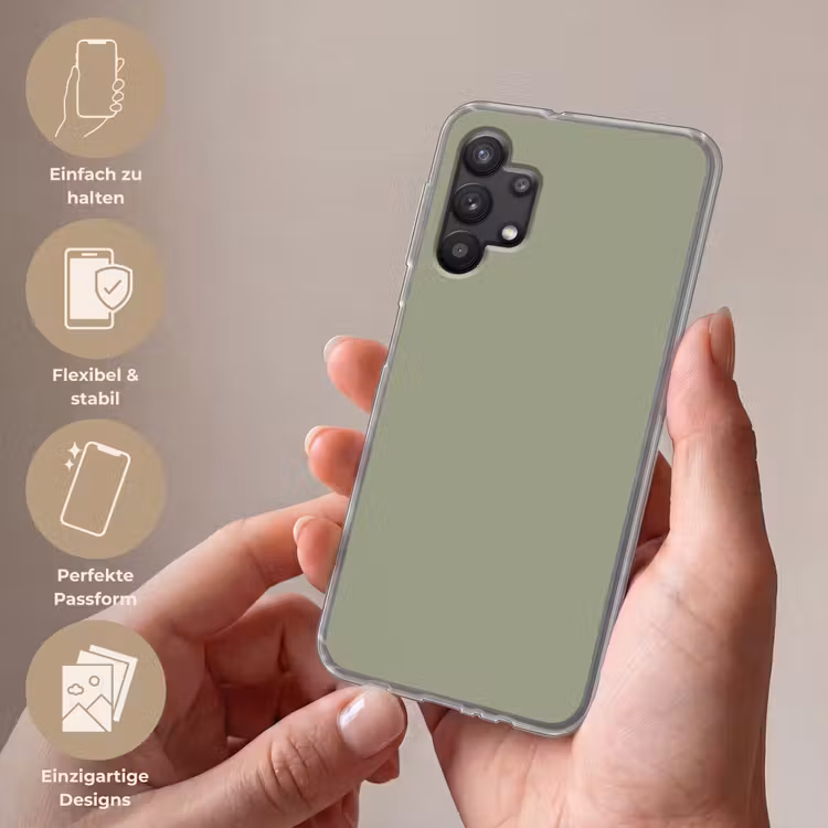 Sage - Mist - Groen Telefoonhoesje Samsung Galaxy A32 5G klein 346 -sfeer3_DE