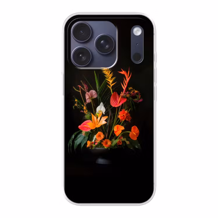 Schaal - Boeket - Bloemen Telefoonhoesje iPhone 17 Pro klein -3d