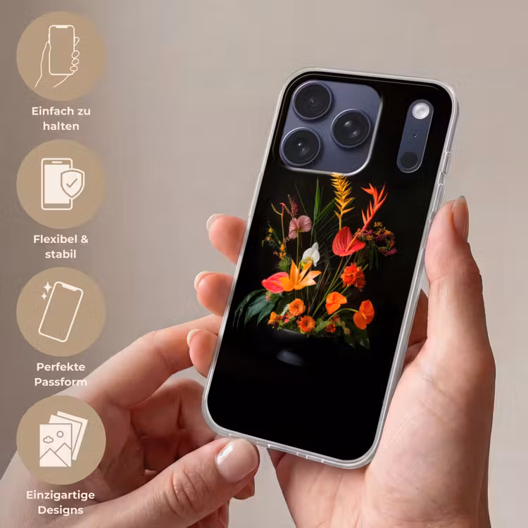 Schaal - Boeket - Bloemen Telefoonhoesje iPhone 17 Pro klein -sfeer3_DE