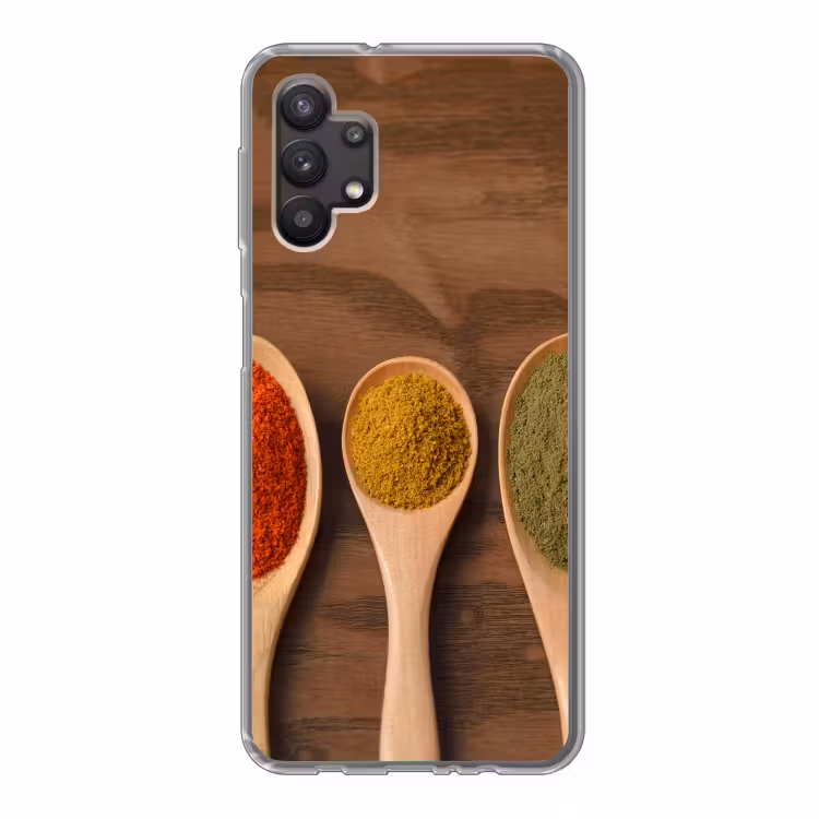 Pollepel - Kruiden - Eten - Specerijen - Tafel Telefoonhoesje Samsung Galaxy A32 5G klein -3d
