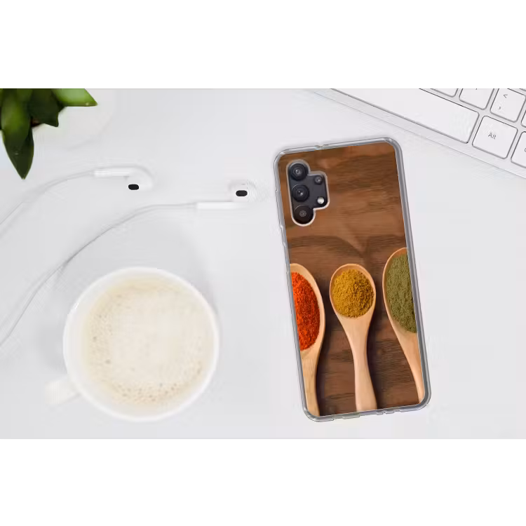 Pollepel - Kruiden - Eten - Specerijen - Tafel Telefoonhoesje Samsung Galaxy A32 5G klein -oordopA32_5G