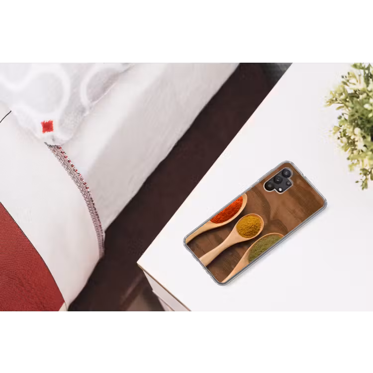 Pollepel - Kruiden - Eten - Specerijen - Tafel Telefoonhoesje Samsung Galaxy A32 5G klein -kamerA32_5G