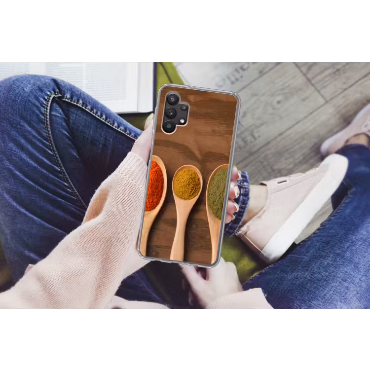 Pollepel - Kruiden - Eten - Specerijen - Tafel Telefoonhoesje Samsung Galaxy A32 5G klein -handA32_5G