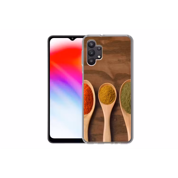 Pollepel - Kruiden - Eten - Specerijen - Tafel Telefoonhoesje Samsung Galaxy A32 5G klein -dubbelA32_5G