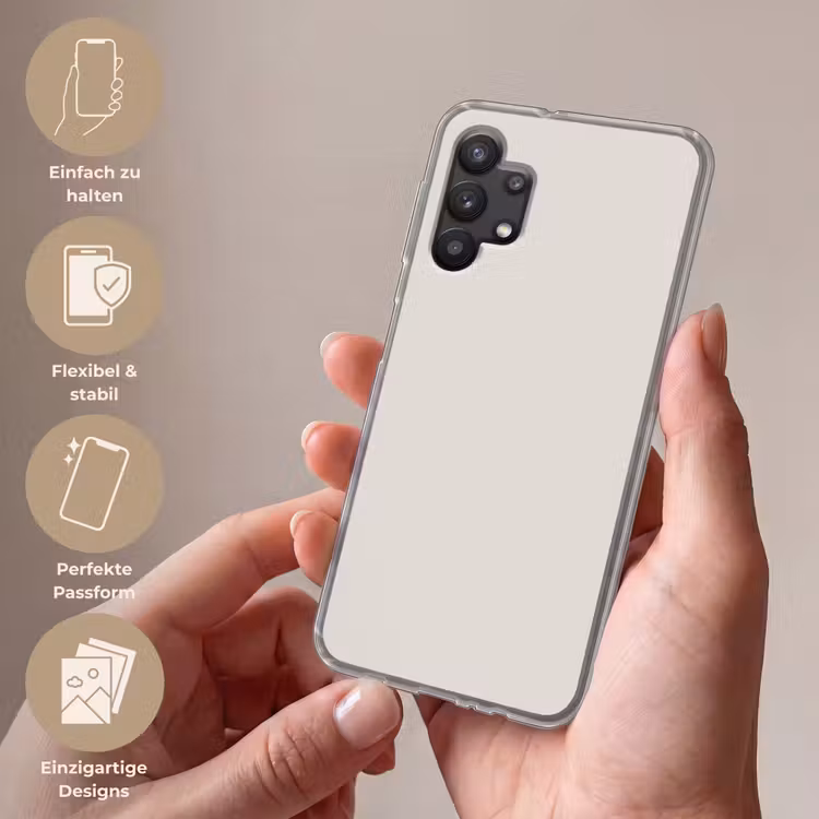 Silent - Sandstone - Grijs Telefoonhoesje Samsung Galaxy A32 5G klein 346 -sfeer3_DE