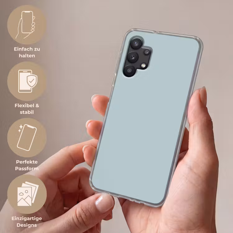 Slate - Blue - Blauw Telefoonhoesje Samsung Galaxy A32 5G klein 346 -sfeer3_DE