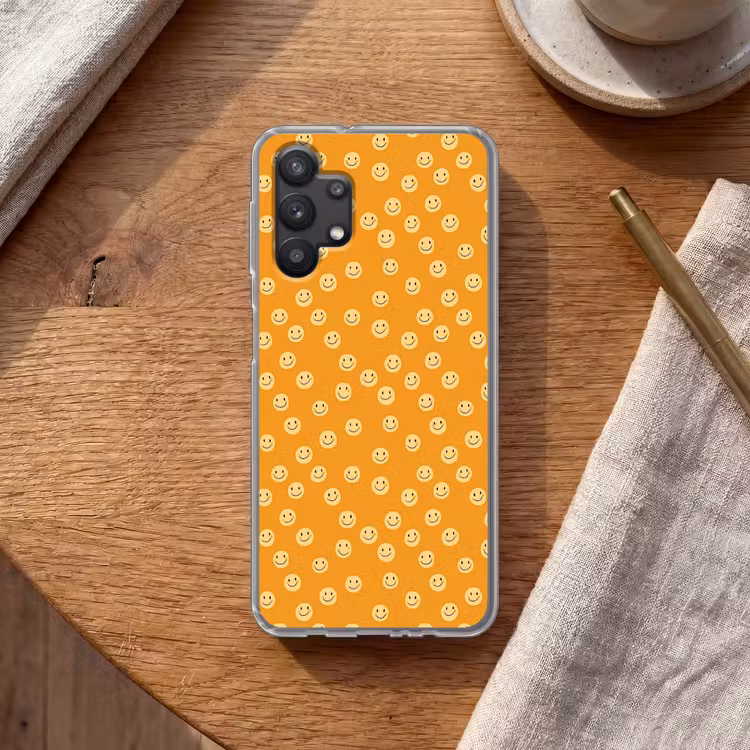 Smileys - Retro - Heel Telefoonhoesje Samsung Galaxy A32 5G klein 346 -sfeer1