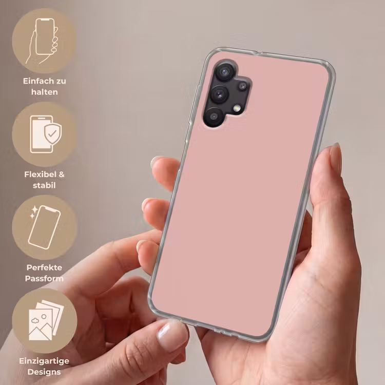 Soft - Blush - Roze Telefoonhoesje Samsung Galaxy A32 5G klein 346 -sfeer3_DE