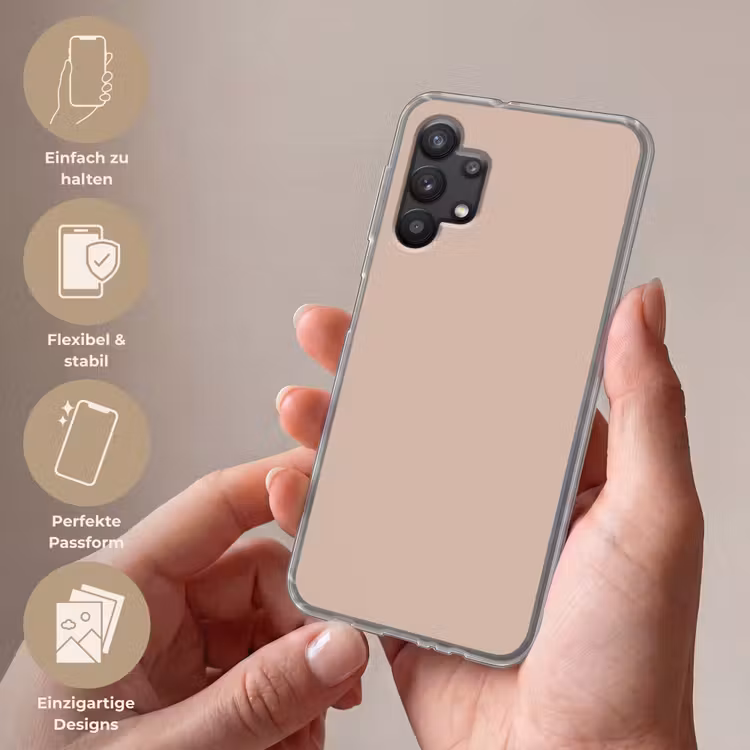 Soft - Clay - Nude Telefoonhoesje Samsung Galaxy A32 5G klein 346 -sfeer3_DE