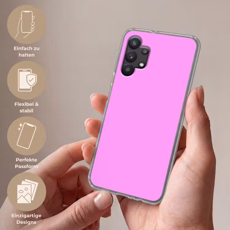 Soft - Lavender - Roze Telefoonhoesje Samsung Galaxy A32 5G klein 346 -sfeer3_DE