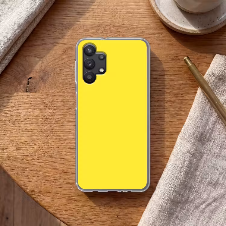 Soft - Custard - Geel Telefoonhoesje Samsung Galaxy A32 5G klein 346 -sfeer1