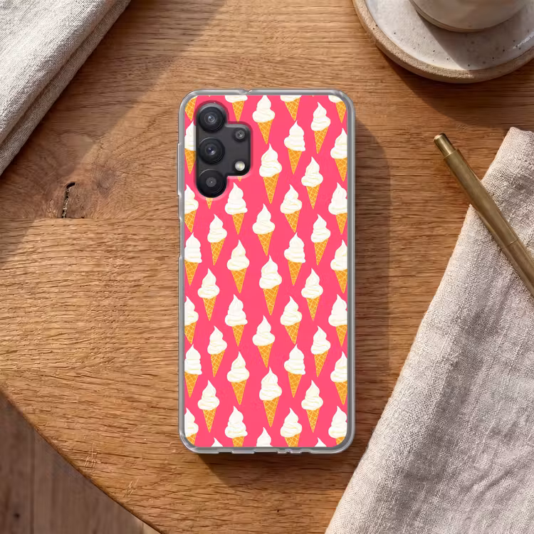 Softijs - Horentje - Roze Telefoonhoesje Samsung Galaxy A32 5G klein 346 -sfeer1