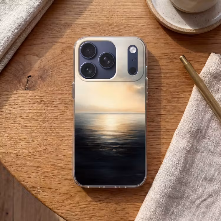 Zon - Horizon - Zee Telefoonhoesje iPhone 17 Pro klein -sfeer1