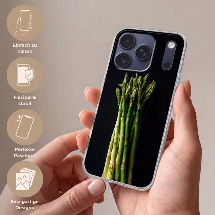 Asperges - Felgroen Telefoonhoesje iPhone 17 Pro klein -sfeer3_DE