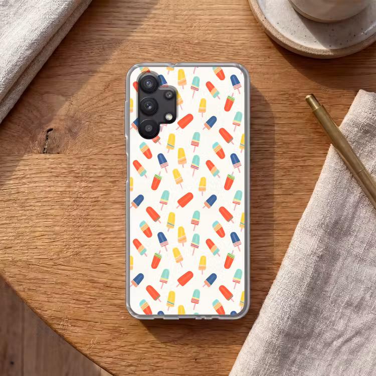 IJsjes - Speels - Kleurrijk Telefoonhoesje Samsung Galaxy A32 5G klein 346 -sfeer1
