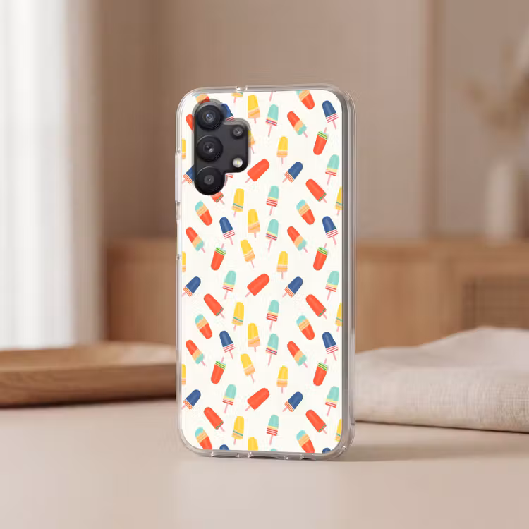 IJsjes - Speels - Kleurrijk Telefoonhoesje Samsung Galaxy A32 5G klein 346 -sfeer2
