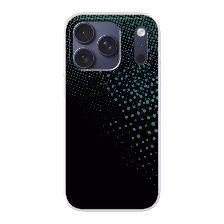 Gaming - Stippen - Groen - Vervagen Telefoonhoesje iPhone 17 Pro klein -3d