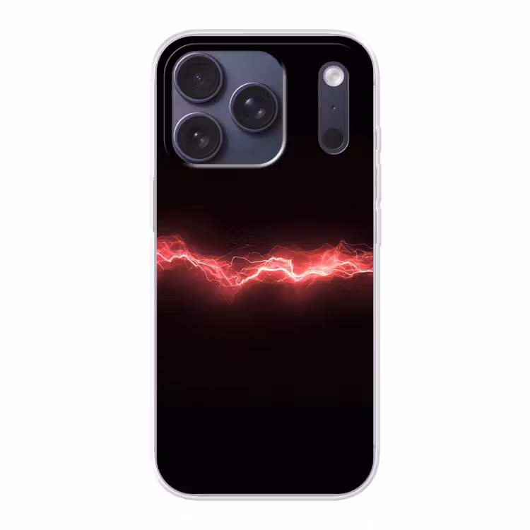 Gaming - Rood - Elektriciteit - Energie - Lijn Telefoonhoesje iPhone 17 Pro klein -3d