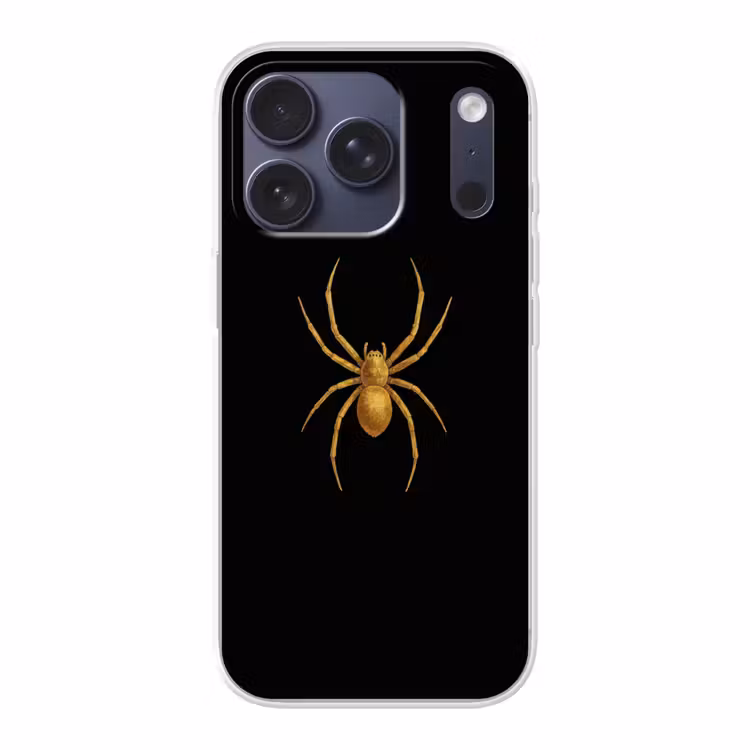 Spin - Goud - Minimalistisch - Poten Telefoonhoesje iPhone 17 Pro klein -3d